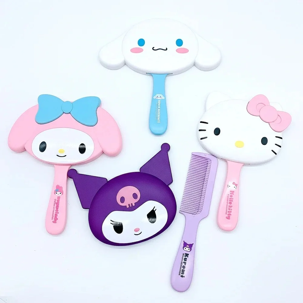 Sanrio Mirror with Comb Vanity Set Hello Kitty Kuromi My Melody
